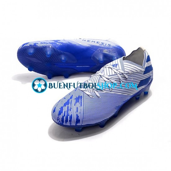 Adidas Nemeziz9.1 FG Azul Blanco Botas de Fútbol