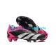 Adidas Predator ACCURACY FG Rosa Blanco Negro Botas de Fútbol