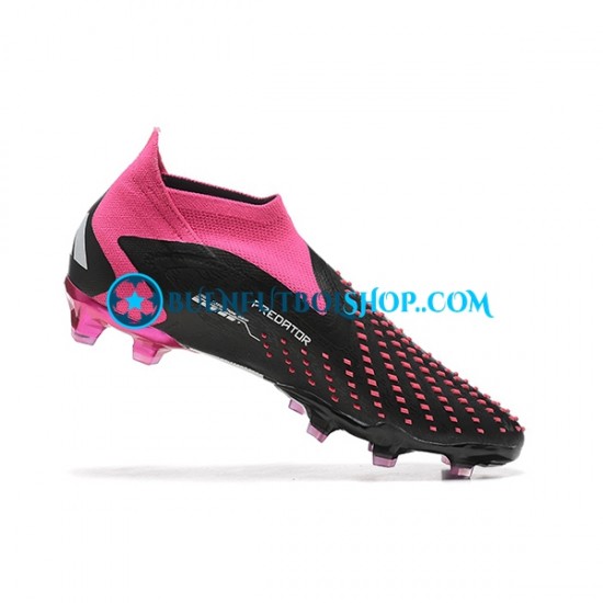 Adidas Predator ACCURACY FG Rosa Blanco Negro Botas de Fútbol