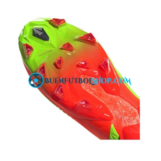 Adidas Predator EDGE AG Game Data Rojo Verde Botas de Fútbol