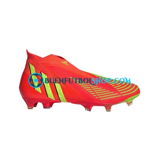 Adidas Predator EDGE FG Game Data Rojo Verde Botas de Fútbol