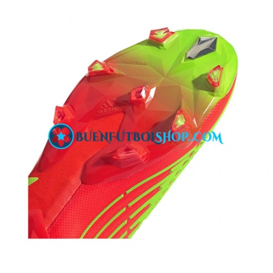 Adidas Predator EDGE FG Game Data Rojo Verde Botas de Fútbol
