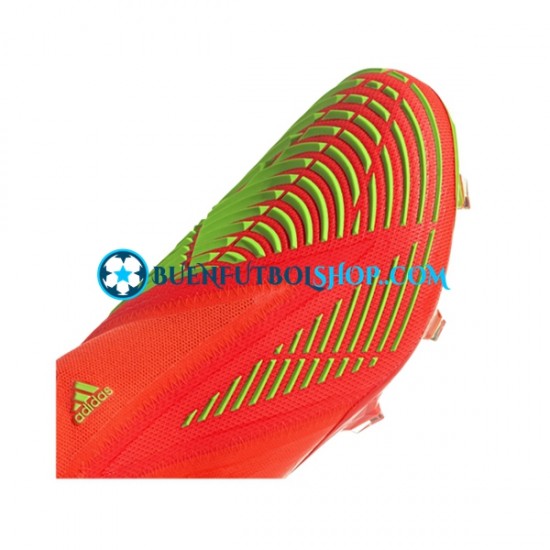 Adidas Predator EDGE FG Game Data Rojo Verde Botas de Fútbol