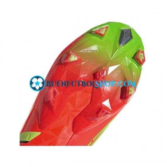 Adidas Predator EDGE.1 FG Game Data Rojo Verde Botas de Fútbol