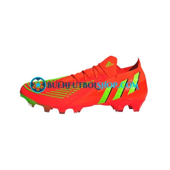 Adidas Predator EDGE.1 L AG Game Data Rojo Verde Botas de Fútbol