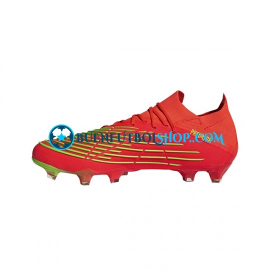 Adidas Predator EDGE.1 L FG Game Data Rojo Verde Botas de Fútbol