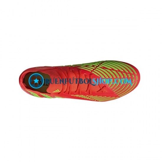 Adidas Predator EDGE.1 L FG Game Data Rojo Verde Botas de Fútbol
