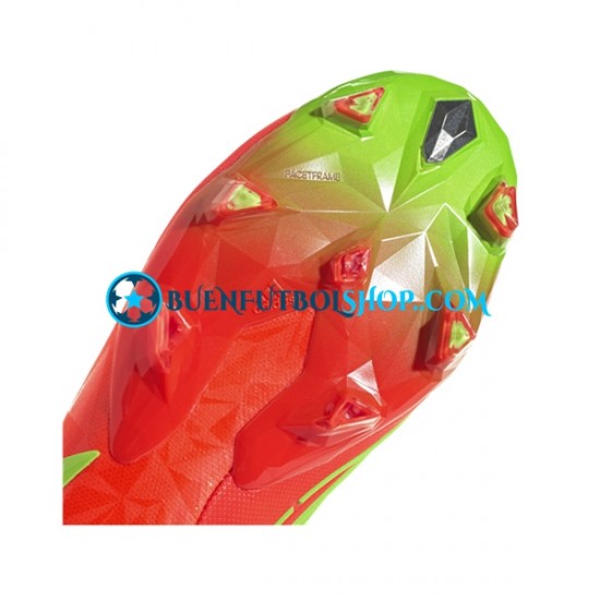Adidas Predator EDGE.1 L FG Game Data Rojo Verde Botas de Fútbol