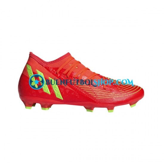 Adidas Predator EDGE.3 FG Game Data Rojo Verde Botas de Fútbol