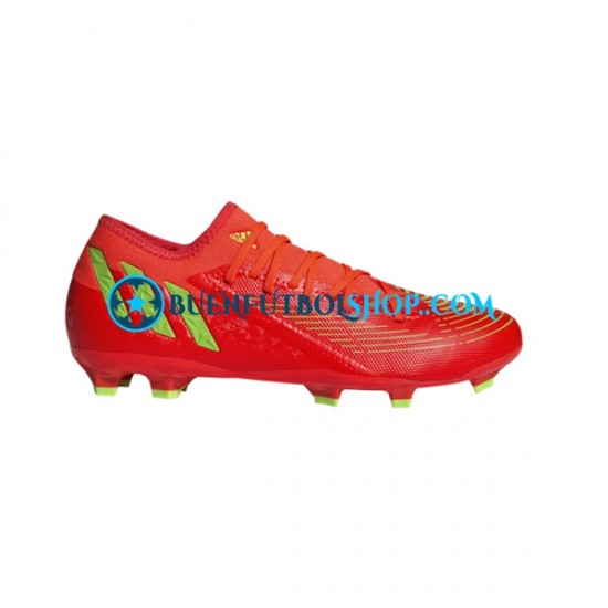 Adidas Predator EDGE.3 L FG Game Data Rojo Verde Botas de Fútbol