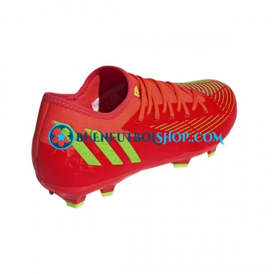 Adidas Predator EDGE.3 L FG Game Data Rojo Verde Botas de Fútbol