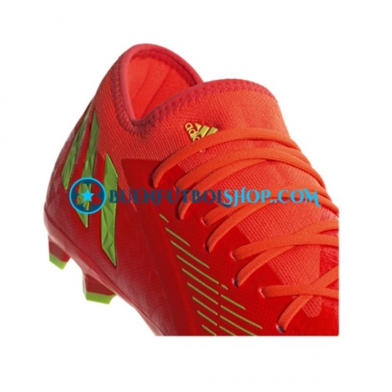 Adidas Predator EDGE.3 L FG Game Data Rojo Verde Botas de Fútbol