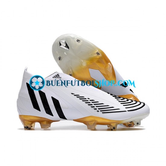 Adidas Predator Edge Geometric FG Blanco Negro Botas de Fútbol