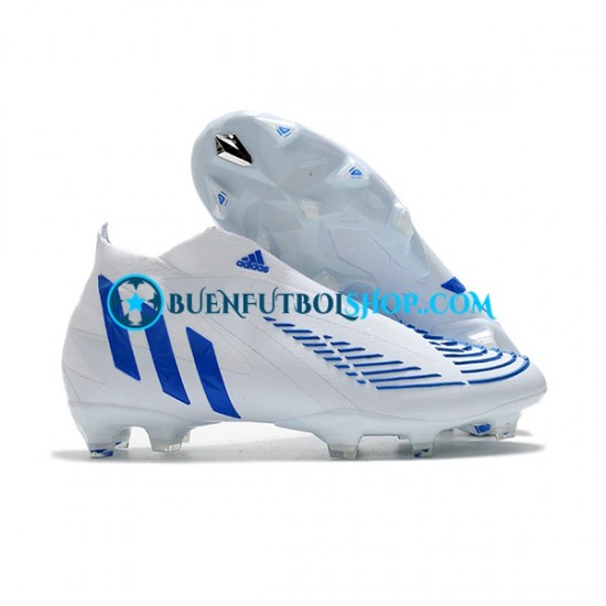 Adidas Predator Edge Geometric FG Azul Blanco Botas de Fútbol