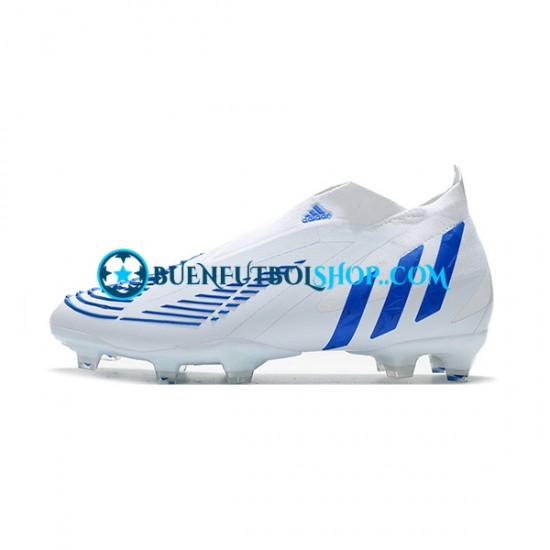 Adidas Predator Edge Geometric FG Azul Blanco Botas de Fútbol