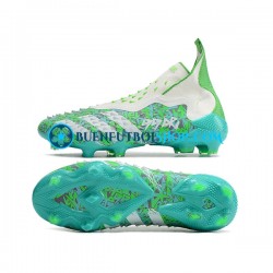 Adidas Predator FREAK FG Blanco Verde Botas de Fútbol