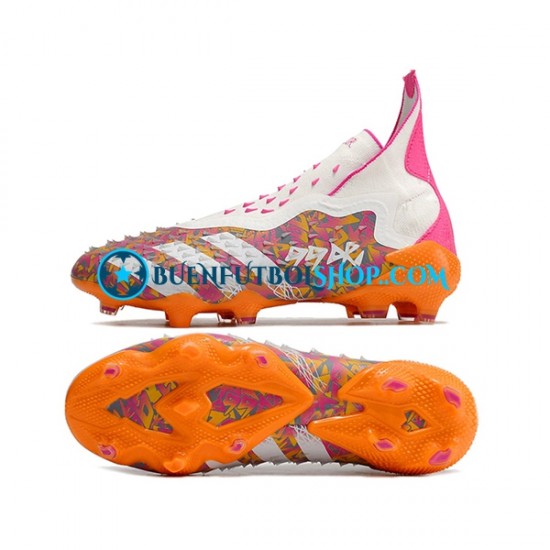 Adidas Predator FREAK FG Púrpura Naranja Blanco Botas de Fútbol