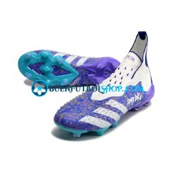 Adidas Predator FREAK FG Púrpura Blanco Botas de Fútbol