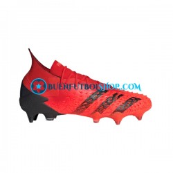 Adidas Predator FREAK.1 SG Meteorite Rojo Negro Botas de Fútbol