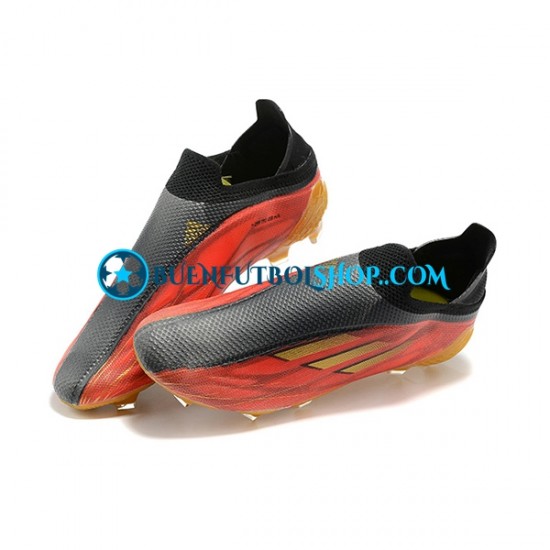 Adidas X Speed flow FG Rojo Amarillo Negro Botas de Fútbol