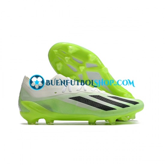 Adidas X23 .1 FG Blanco Verde Negro Botas de Fútbol