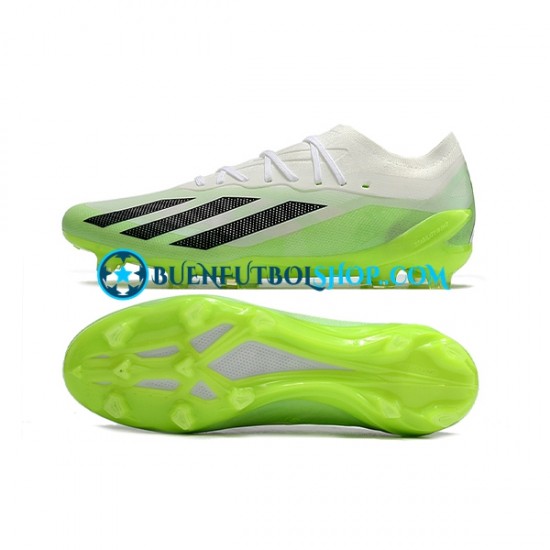 Adidas X23 .1 FG Blanco Verde Negro Botas de Fútbol