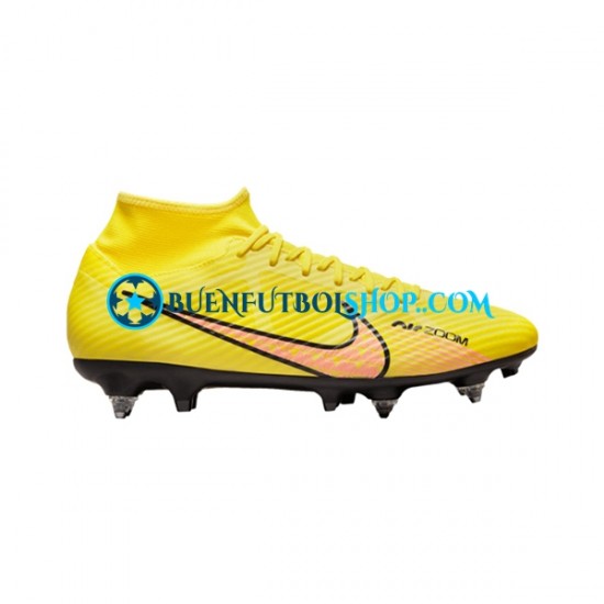 Nike Air Zoom Mercurial Superfly IX Academy SG Pro Lucent AC Rosa Amarillo Botas de Fútbol