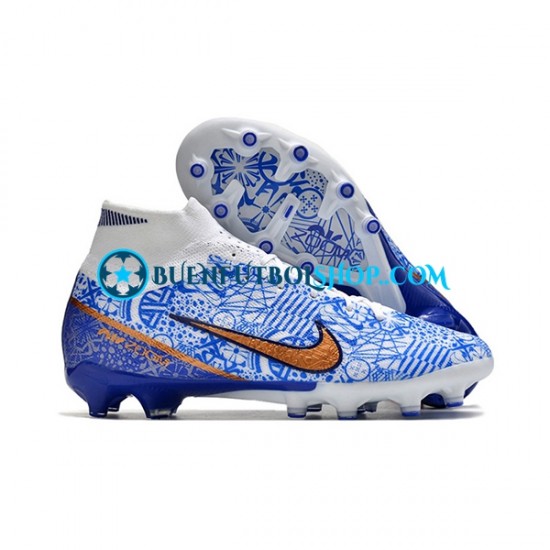 Nike Air Zoom Mercurial Superfly IX Elite AG Azul Botas de Fútbol