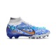 Nike Air Zoom Mercurial Superfly IX Elite AG Azul Botas de Fútbol