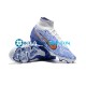 Nike Air Zoom Mercurial Superfly IX Elite FG Oro Azul Blanco Botas de Fútbol
