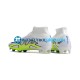 Nike Air Zoom Mercurial Superfly IX Elite FG Blanco Verde Botas de Fútbol