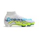 Nike Air Zoom Mercurial Superfly IX Elite FG Blanco Verde Botas de Fútbol