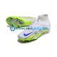 Nike Air Zoom Mercurial Superfly IX Elite FG Blanco Verde Botas de Fútbol