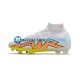 Nike Air Zoom Mercurial Superfly IX Elite FG Rosa Amarillo Blanco Botas de Fútbol