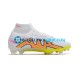Nike Air Zoom Mercurial Superfly IX Elite FG Rosa Amarillo Blanco Botas de Fútbol