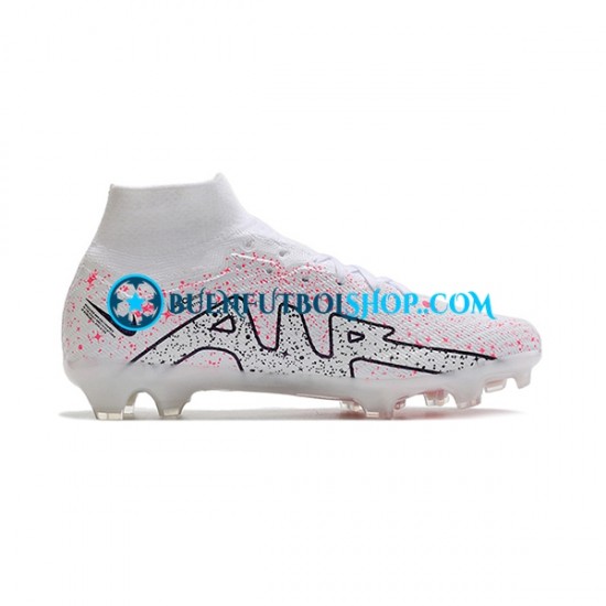 Nike Air Zoom Mercurial Superfly IX Elite FG Rojo Blanco Negro Botas de Fútbol