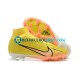 Nike Air Zoom Mercurial Superfly IX Elite FG Naranja Amarillo Botas de Fútbol