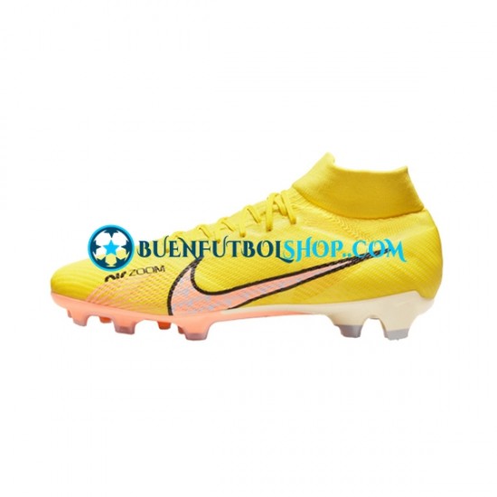 Nike Air Zoom Mercurial Superfly IX Pro FG Lucent Rosa Amarillo Botas de Fútbol