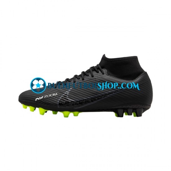 Nike Air Zoom Mercurial Superfly IX Shadow Academy AG Gris Negro Botas de Fútbol