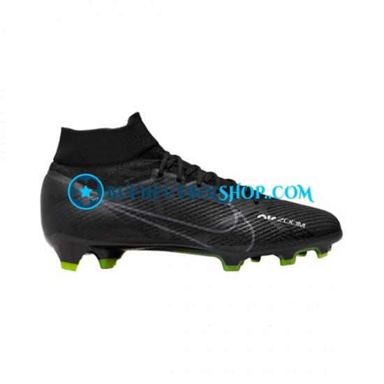 Nike Air Zoom Mercurial Superfly IX Shadow Pro FG Gris Negro Botas de Fútbol