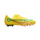 Nike Air Zoom Mercurial Vapor XV Academy AG Lucent Rosa Amarillo Botas de Fútbol