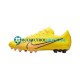 Nike Air Zoom Mercurial Vapor XV Academy AG Lucent Rosa Amarillo Botas de Fútbol