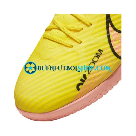 Nike Air Zoom Mercurial Vapor XV Academy IC Halle Lucent Rosa Amarillo Botas de Fútbol