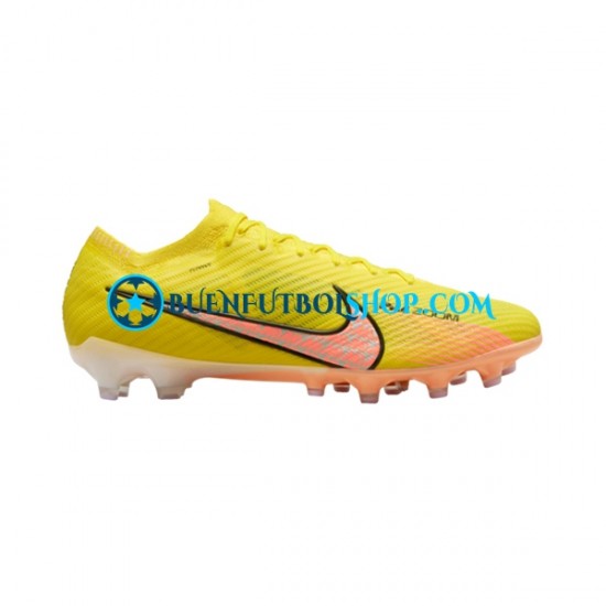 Nike Air Zoom Mercurial Vapor XV Elite AG Pro Lucent Rosa Amarillo Botas de Fútbol