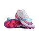 Nike Air Zoom Mercurial Vapor XV Elite AG Púrpura Rosa Blanco Botas de Fútbol