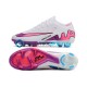 Nike Air Zoom Mercurial Vapor XV Elite AG Púrpura Rosa Blanco Botas de Fútbol