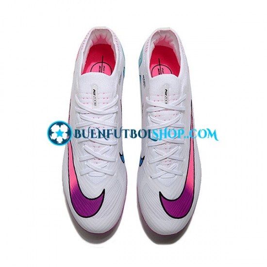 Nike Air Zoom Mercurial Vapor XV Elite AG Púrpura Rosa Blanco Botas de Fútbol