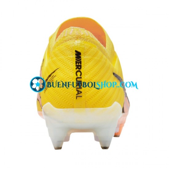 Nike Air Zoom Mercurial Vapor XV Elite SG Pro AC Lucent Rosa Amarillo Botas de Fútbol