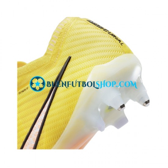 Nike Air Zoom Mercurial Vapor XV Elite SG Pro AC Lucent Rosa Amarillo Botas de Fútbol