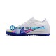 Nike Air Zoom Mercurial Vapor XV Elite TF Azul Blanco Botas de Fútbol